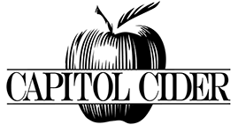 Capitol Cider logo in black and white
